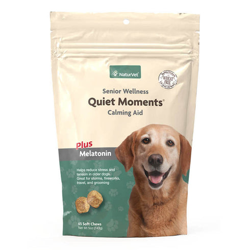 Naturvet Quiet Moments Senior Wellness Calming Aid 65 Soft Chews - Poudre Pet and Feed Supply